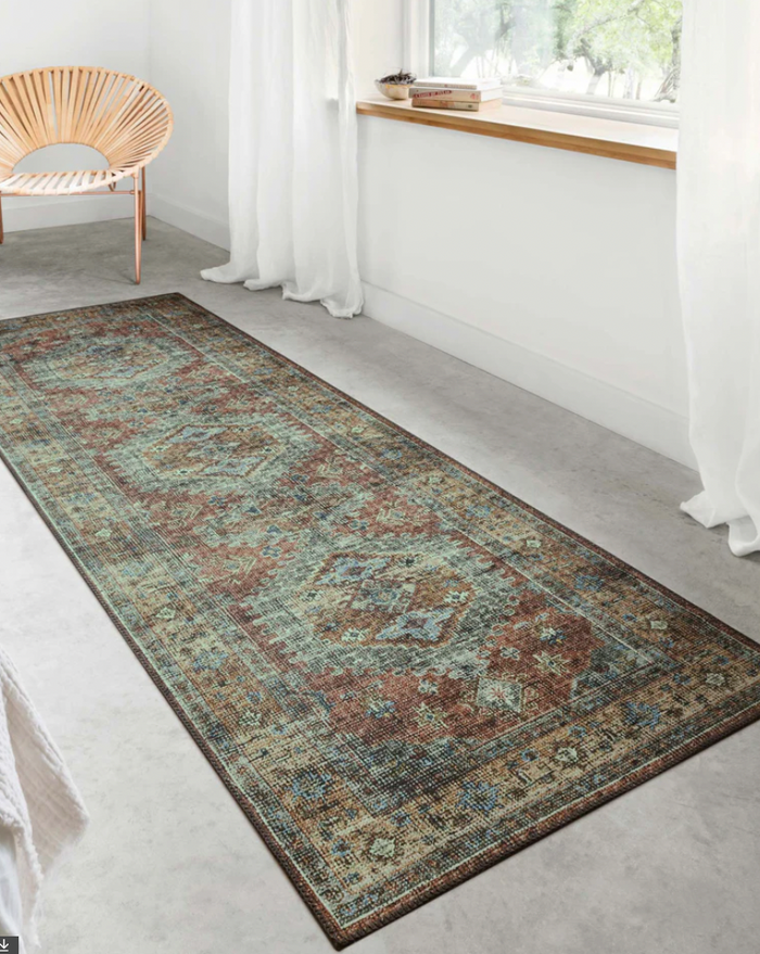 Skye Terracotta/Sky Rug