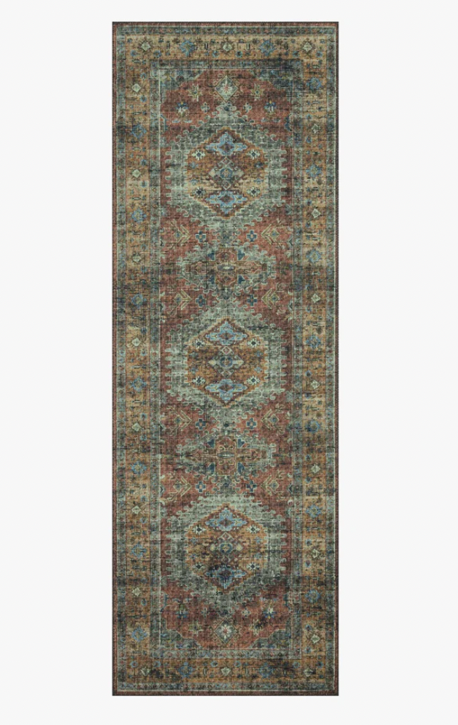 Skye Terracotta/Sky Rug