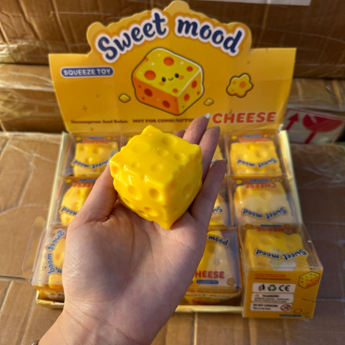 Small Cheese Crunchy Squish Toy