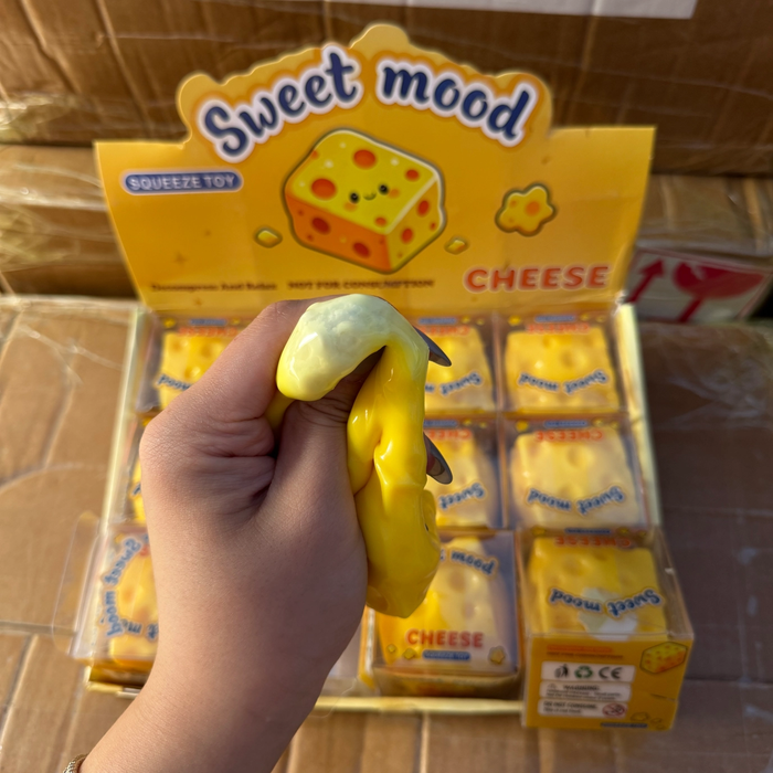 Small Cheese Crunchy Squish Toy