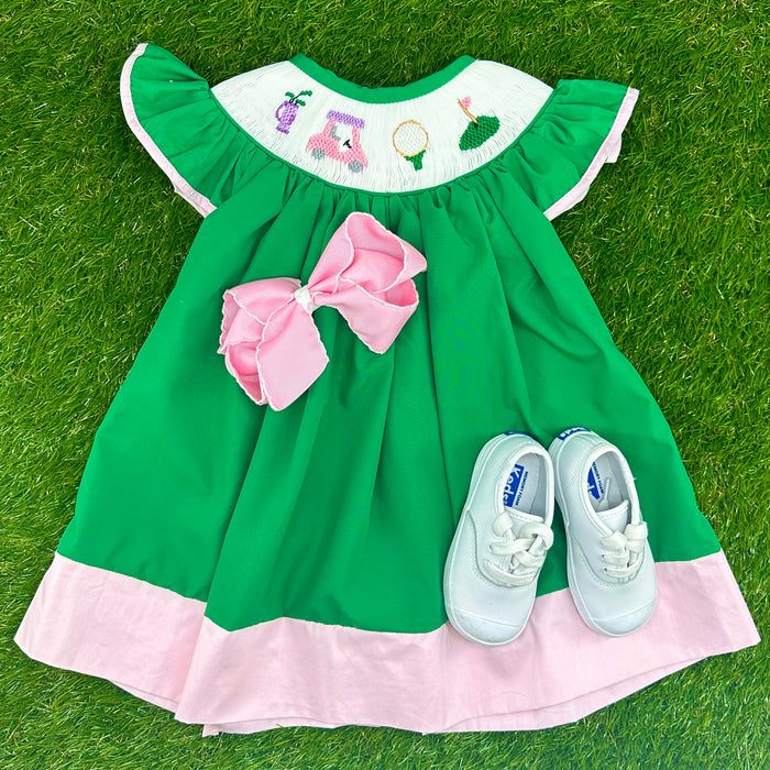 Smocked Golf Dress