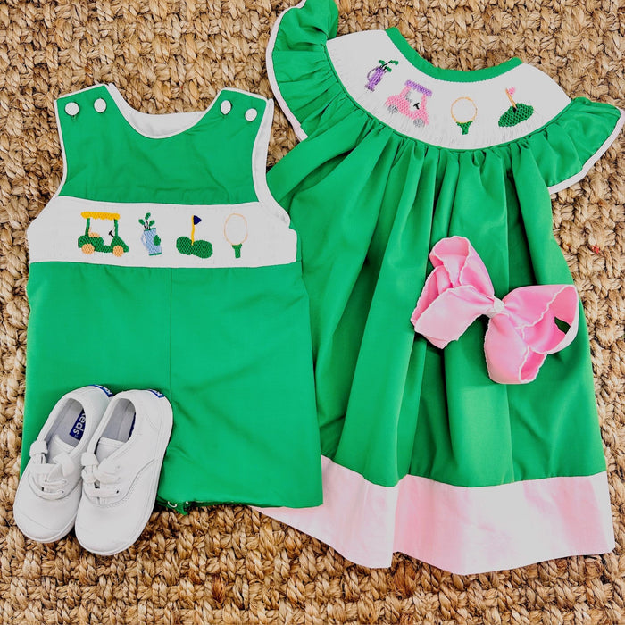Smocked Golf Dress