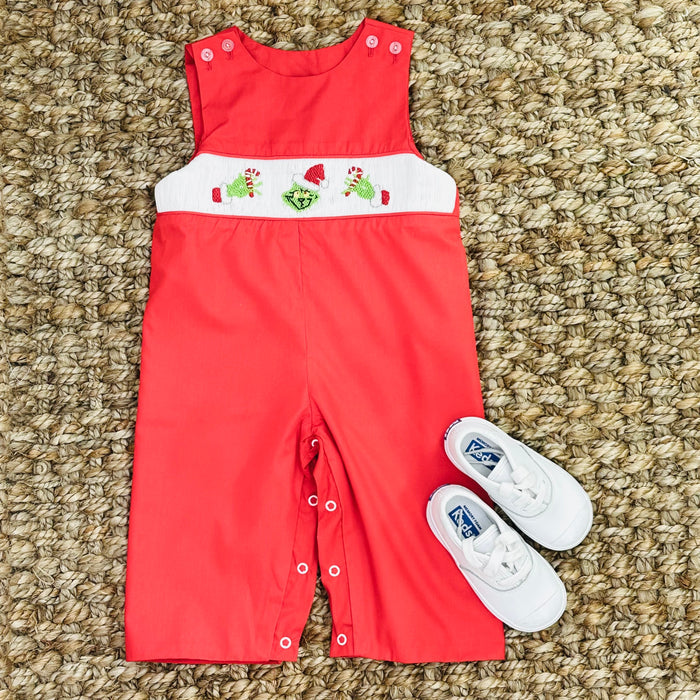 Smocked Grinch Christmas Longall