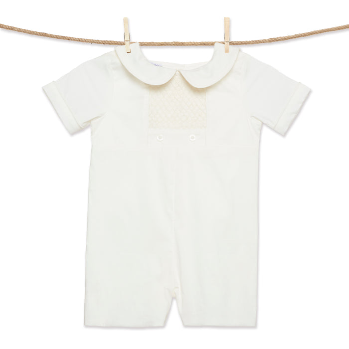 Smocked Ivory Heirloom Shortall