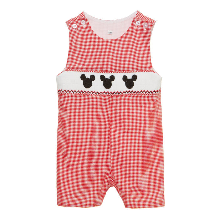 Smocked Jon Jon - Mouse Ears Shortall