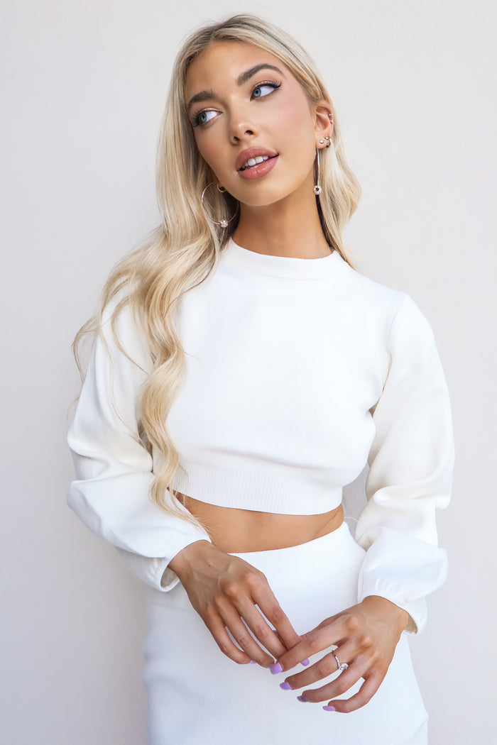 Sonny Top - White - Runway Goddess
