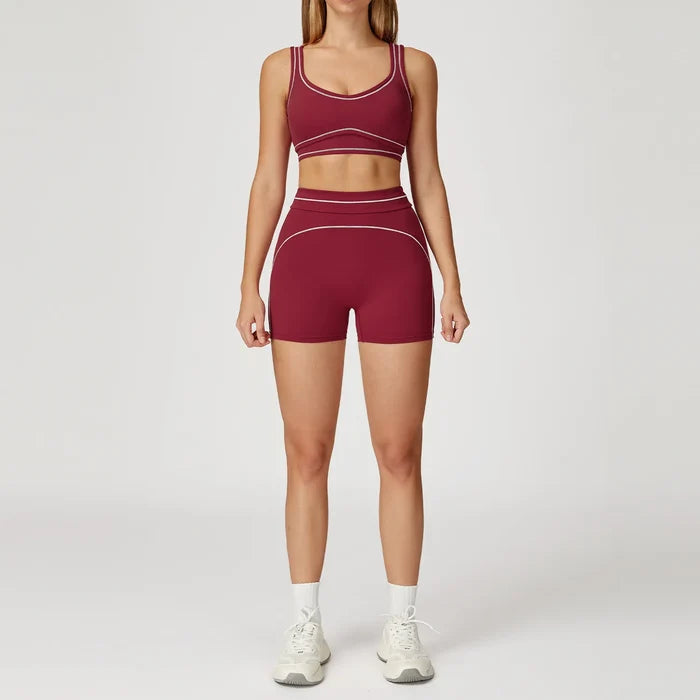 SPARK Contrast Color Fitness Sports Bra ZC7028