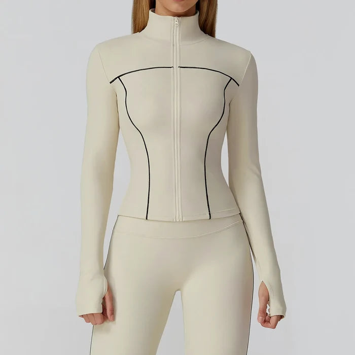 SPARK Contrast Color Slim Yoga Jacket ZC2036