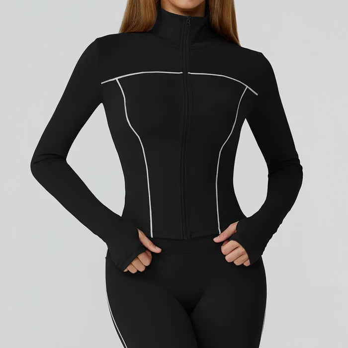 SPARK Contrast Color Slim Yoga Jacket ZC2036