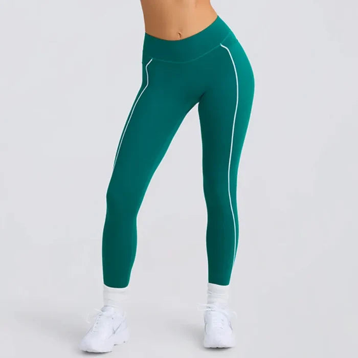 SPARK Contrast Color Tube Bra and Leggings Fitness Set QY4031