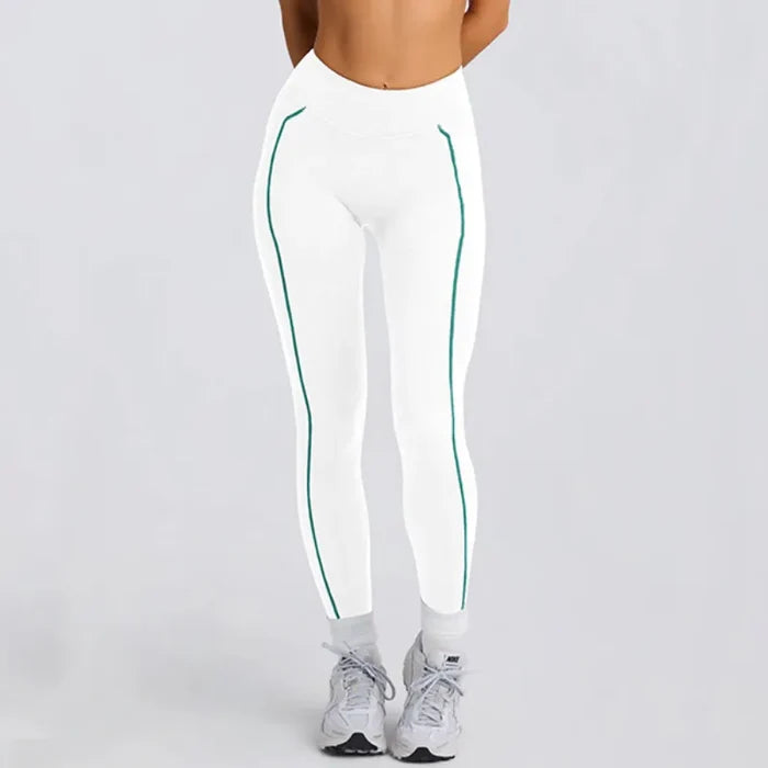 SPARK Contrast Color Tube Bra and Leggings Fitness Set QY4031