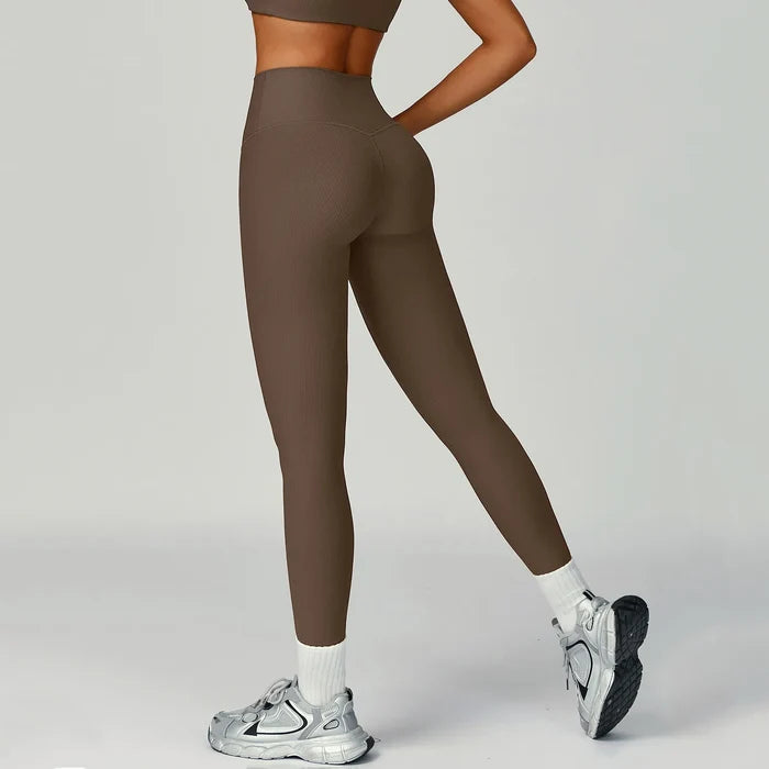 SPARK High Waist Ribbed Fitness Leggings ZC3093