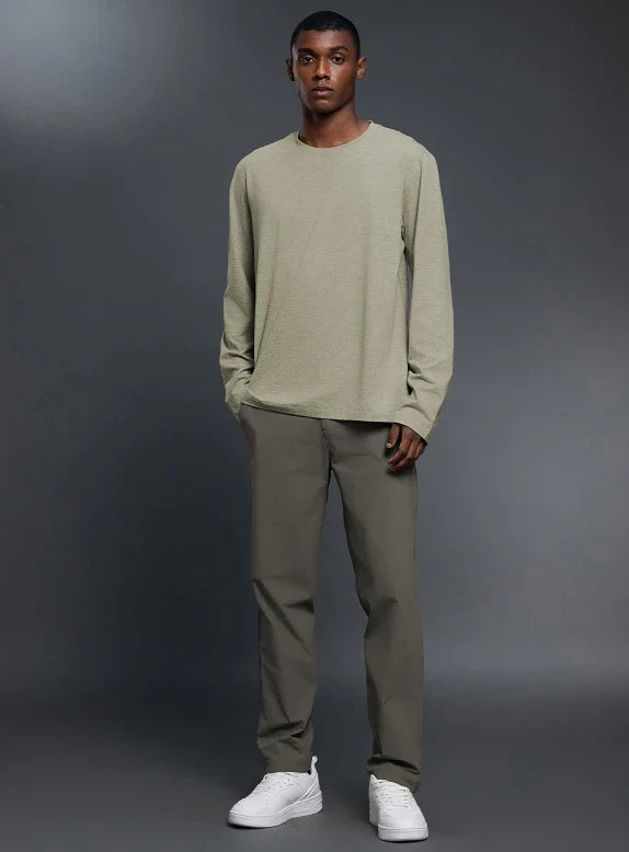 SPARK Men's Round Neck Versatile Long Sleeve Top FK033