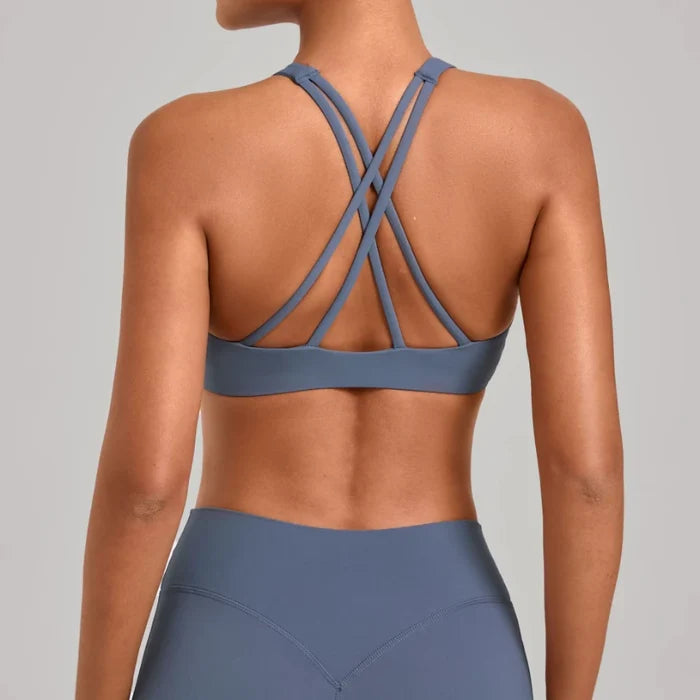 SPARK Outdoor Versatile Cross Back Yoga Sports Bra TF16786