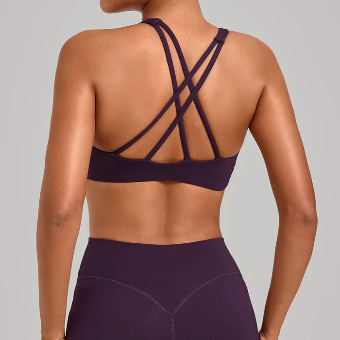 SPARK Outdoor Versatile Cross Back Yoga Sports Bra TF16786