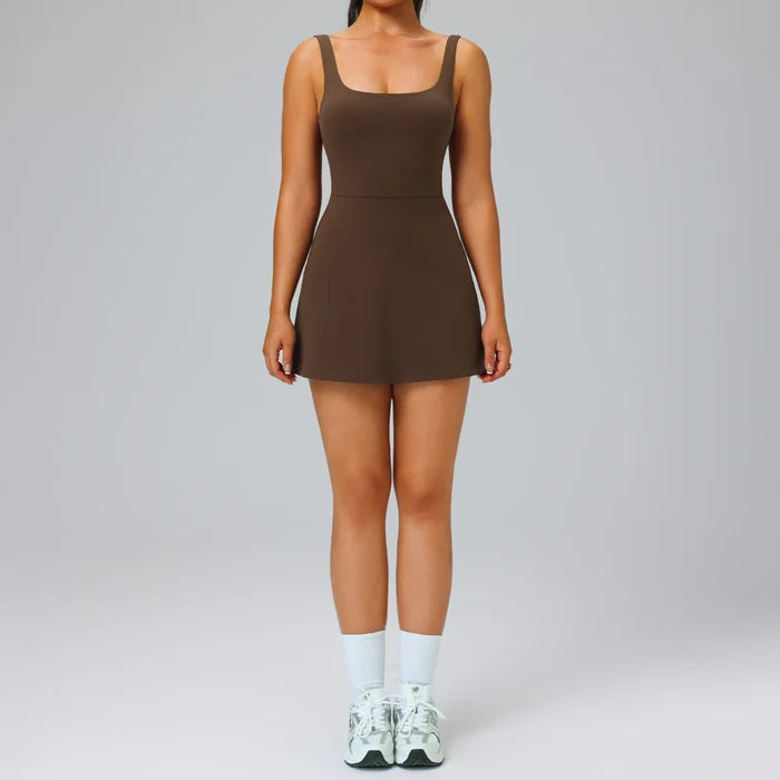 SPARK Women's Basic Sports Tennis Skirt with Pockets FYD238