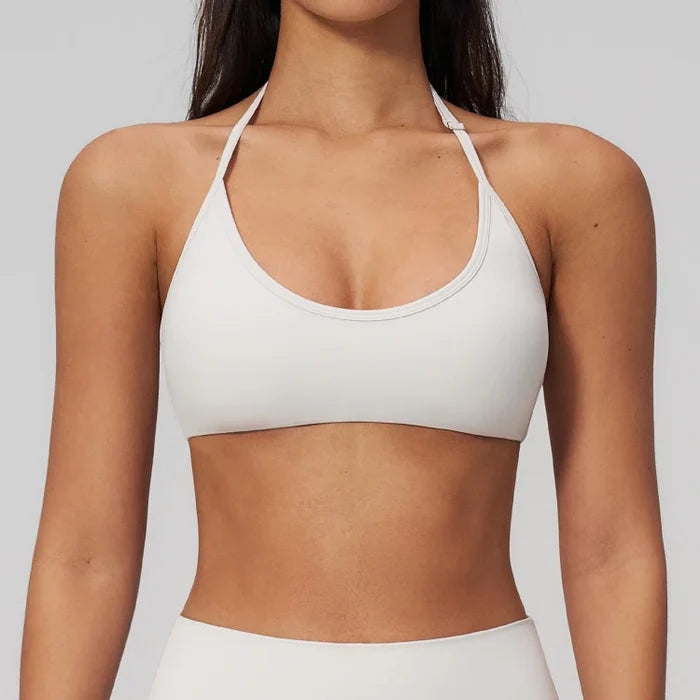 SPARK Women's Buttery-Soft U-shaped Halter Yoga Fitness Bra ZC2551