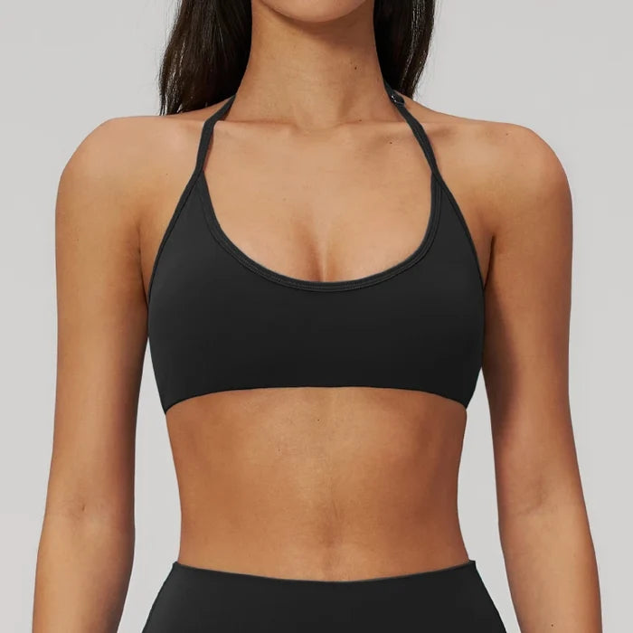 SPARK Women's Buttery-Soft U-shaped Halter Yoga Fitness Bra ZC2551