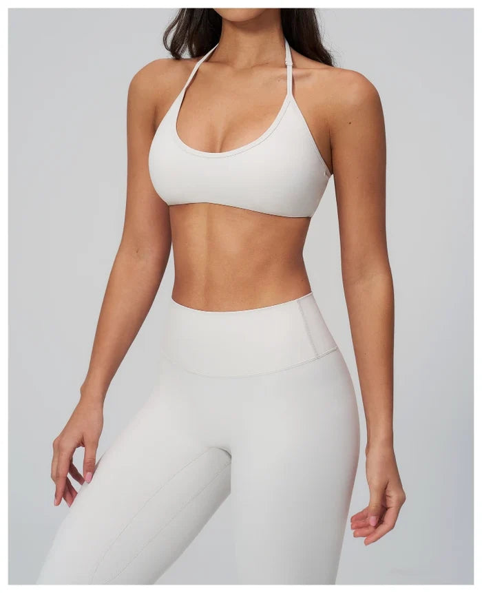 SPARK Women's Buttery-Soft U-shaped Halter Yoga Fitness Bra ZC2551