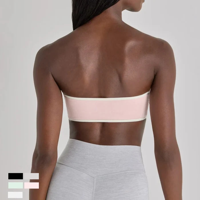 SPARK Women's Color-block Yoga Tube Top FNK26034
