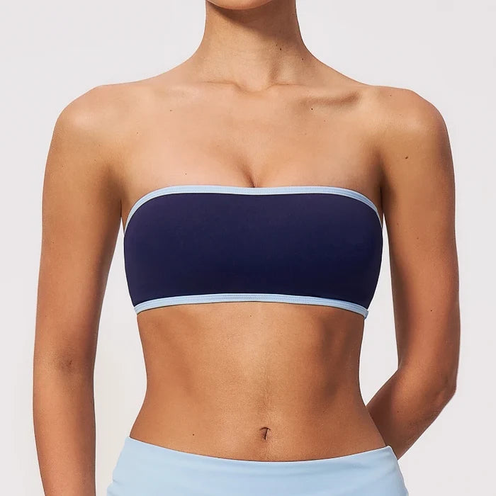 SPARK Women's Color-block Yoga Tube Top ZC2570