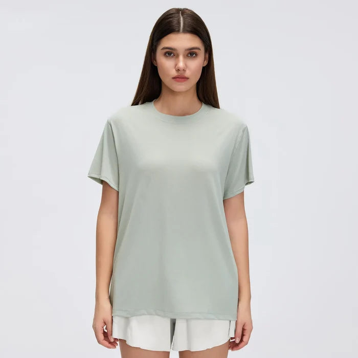 SPARK Women's Round Neck Short-sleeved Sports T-shirt DQ26088