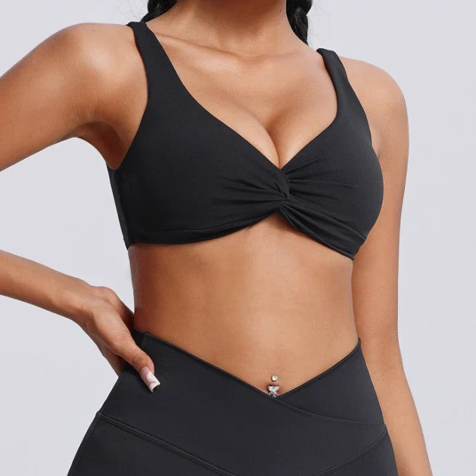 SPARK Women's Sexy Twisted Shockproof Yoga Bra FYD224