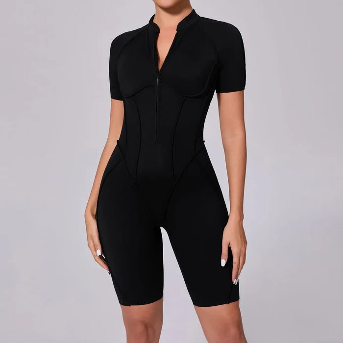 SPARK Workout Backless Jumpsuit with Zipper TF0113