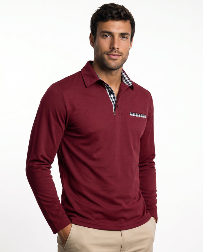 julia-check-collar-polo-red-2