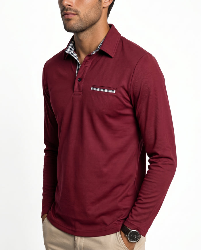julia-check-collar-polo-red-3