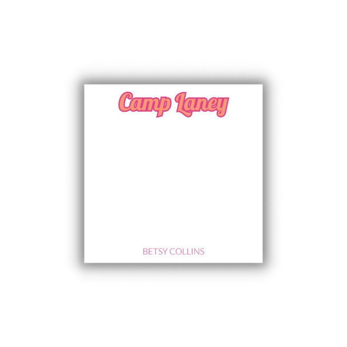 Square Camp Notepad