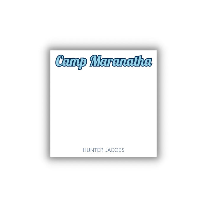 Square Camp Notepad