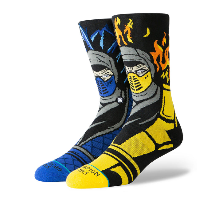 Stance Classic Crew Socks in Sub Zero VS Scorpion - Stance - On The EDGE