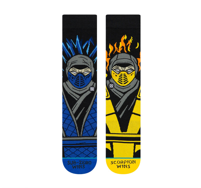 Stance Classic Crew Socks in Sub Zero VS Scorpion - Stance - On The EDGE