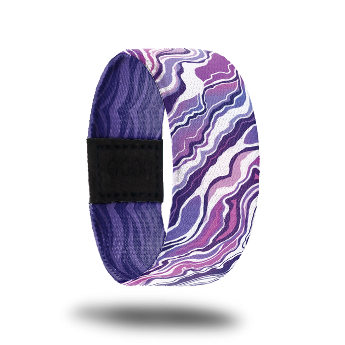 Outside design for Stand Out. Blended background with pink, shades of purple, and white