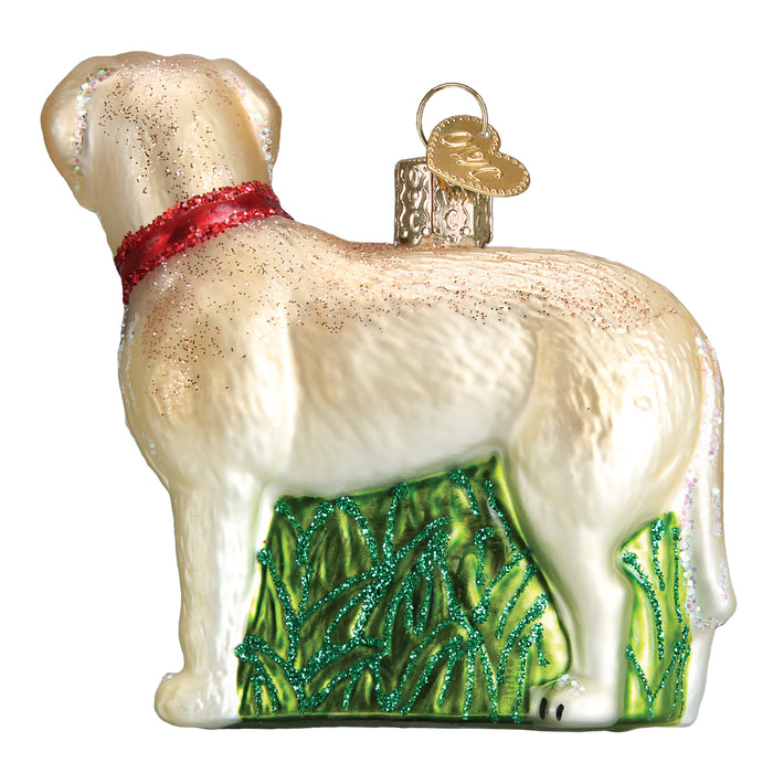 Standing Yellow Lab Ornament