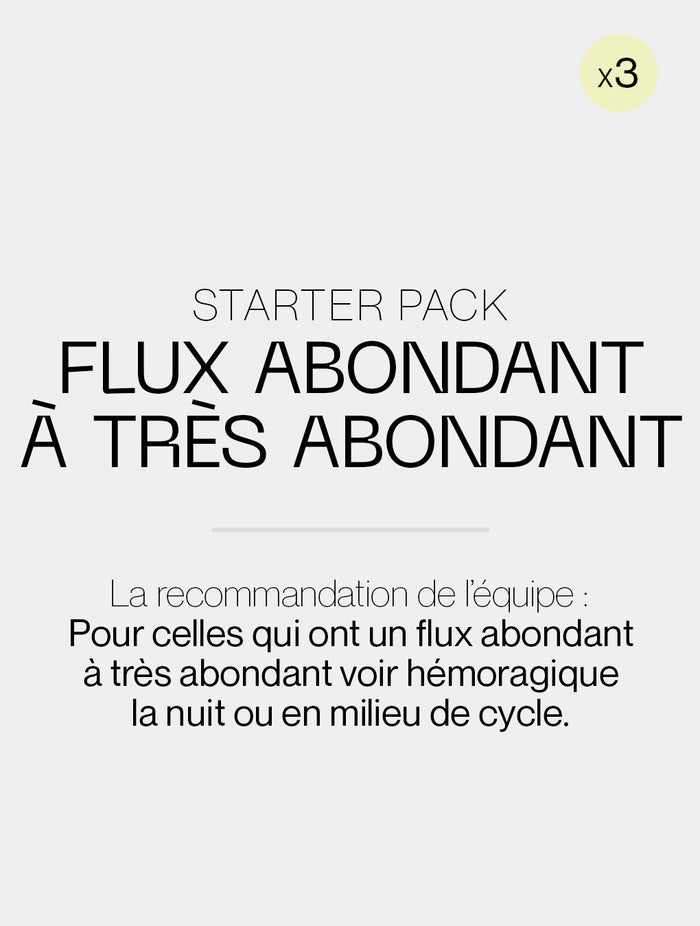 Starter pack flux abondant à très abondant