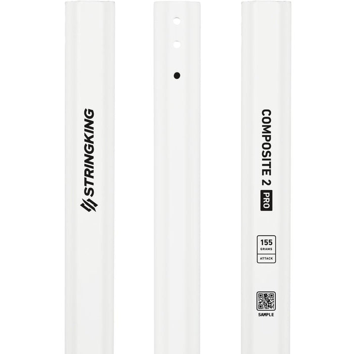 StringKing Composite 2 Pro 155 Lacrosse Shaft - White