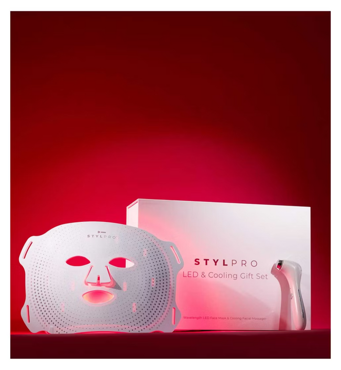 StylPro Led Mask & Cooling Facial Massager Gift Set