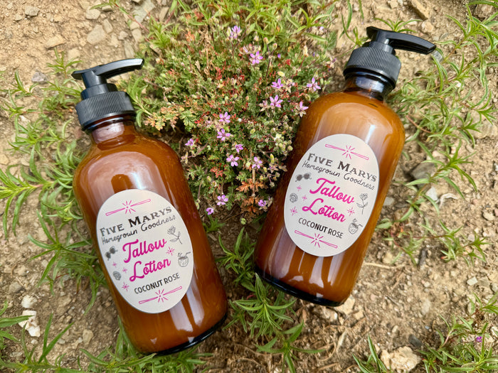 Summer Tallow Lotion : Coconut Rose *limited edition!