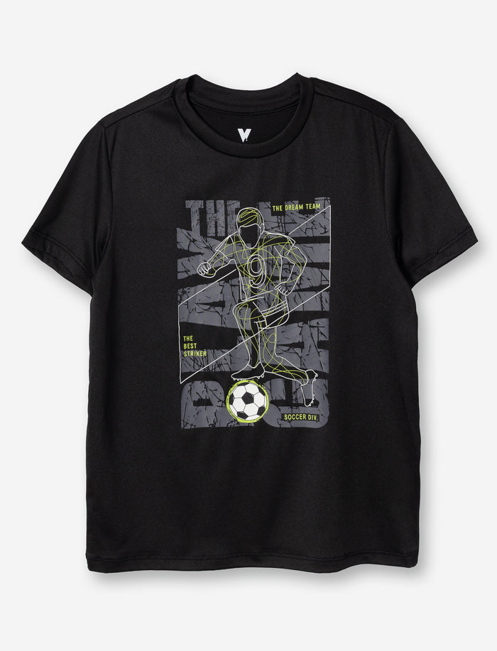T-shirt de sport imprimé à manches courtes pour petit garçon