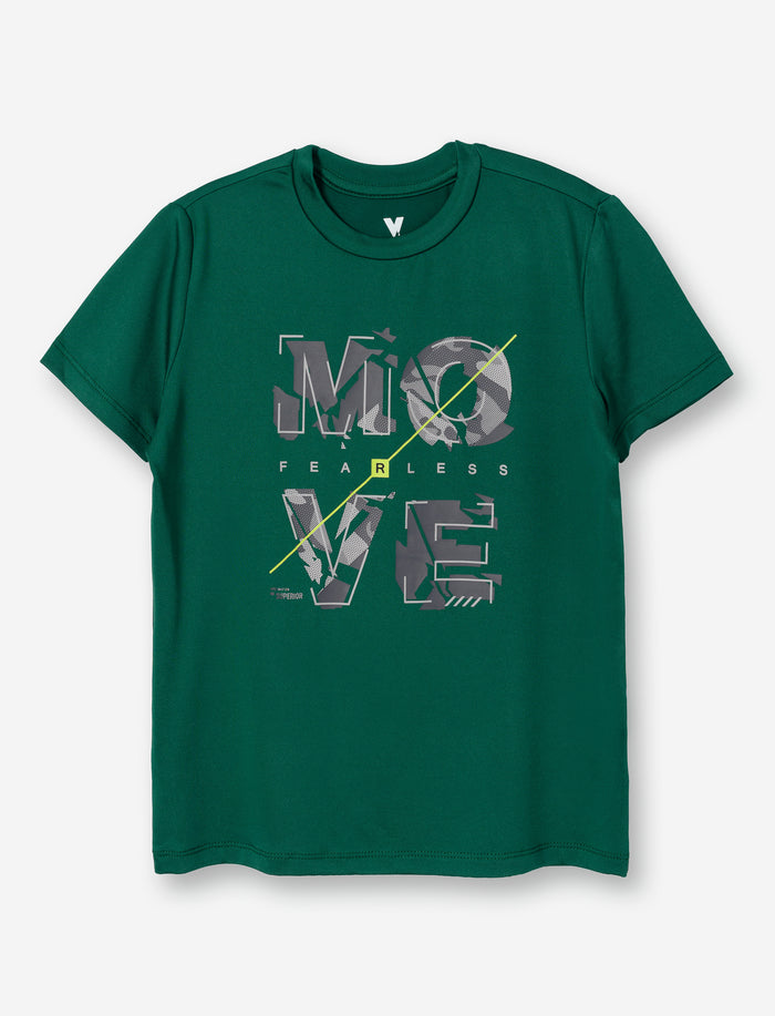T-shirt de sport imprimé à manches courtes pour petit garçon
