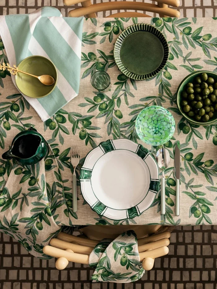 TABLECLOTH in Olive Green by Bonnie and Neil