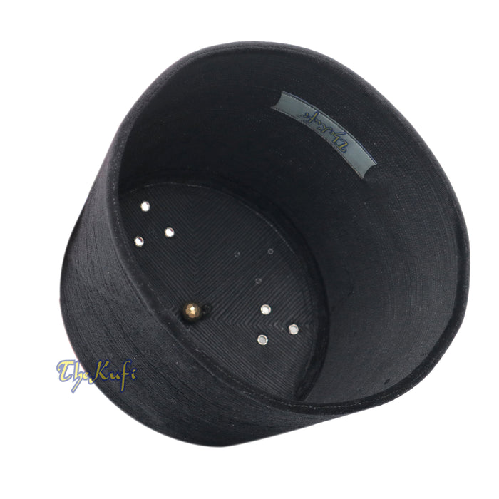 Tall Black Velvet Fez - Premium Moorish Moroccan Style Hat with Black Tassel