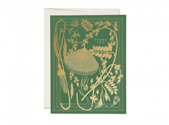 Thank You Sage Gold Foil Cards