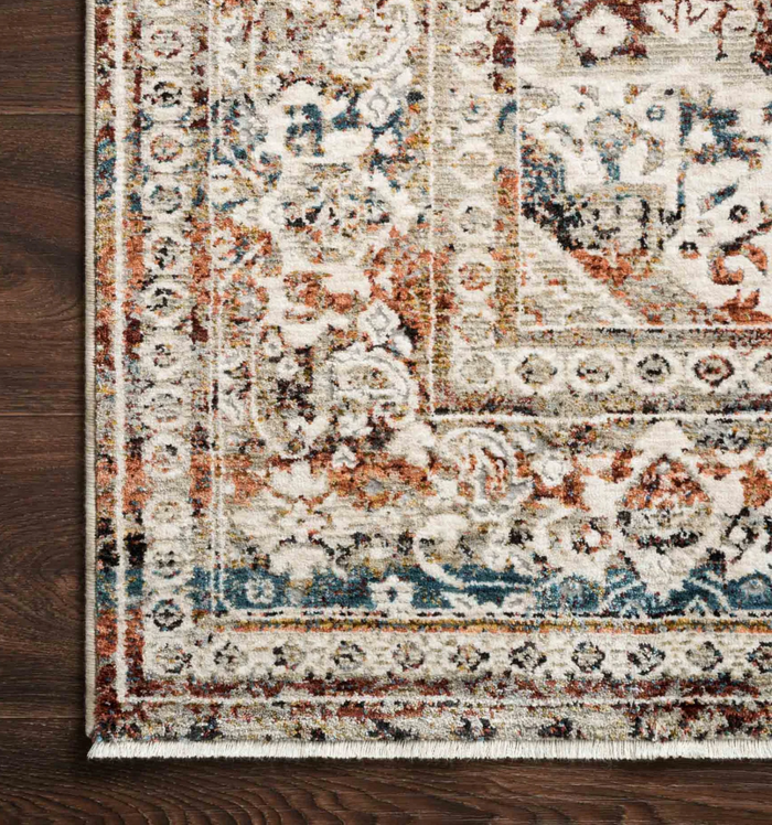 Theia Taupe/Brick Rug