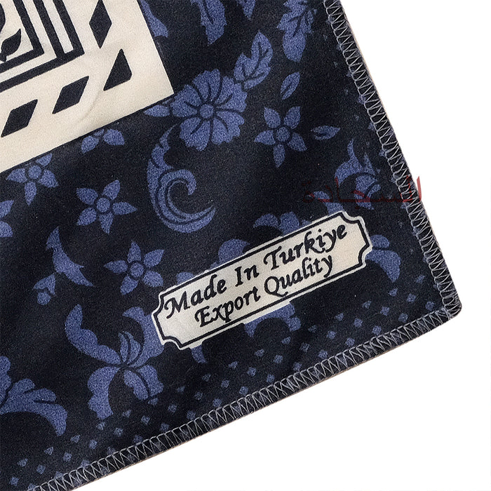 Travel Prayer Rug - Thin 24x40-in "Madina" Flower Design Sajadah Prayer Rug