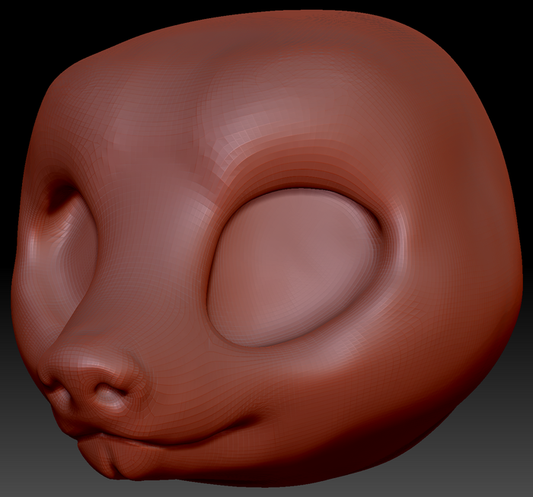 True Kemono Armadillo Head Base