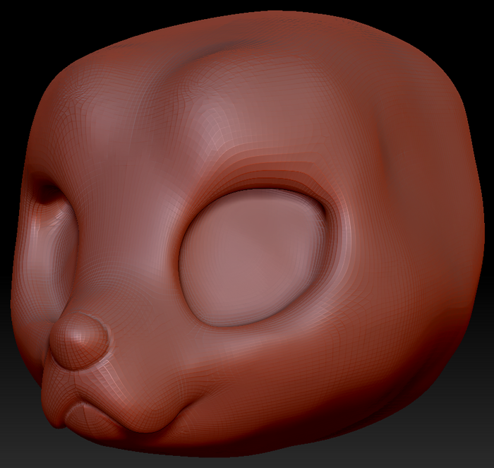 True Kemono Golden Retriever Head Base