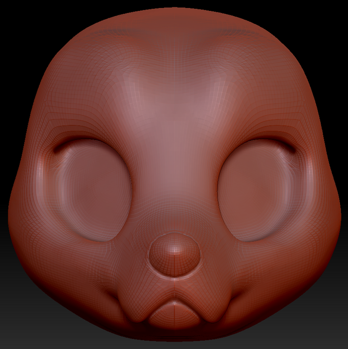 True Kemono Golden Retriever Head Base